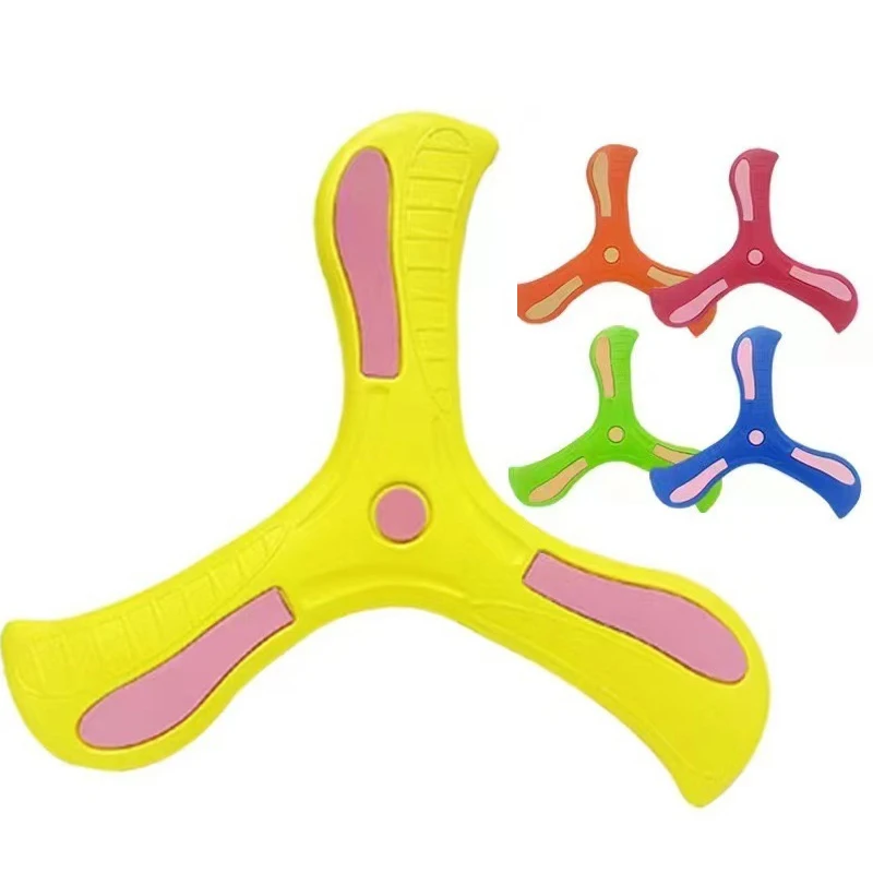 EVA Boy Children's Hand-throwing Boomerang Outdoor Interactive Outdoor Toy Boomerang Soft Three-leaf Cross