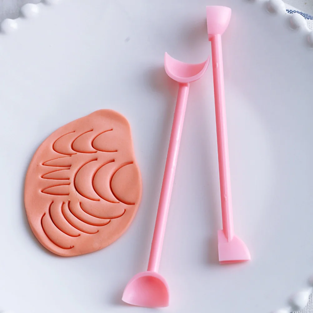 11-delig decoratiegereedschap kleipennen set fondant snijwerk kit bakken ambachtelijke klei beeldhouwen nail art schilderij diy roze