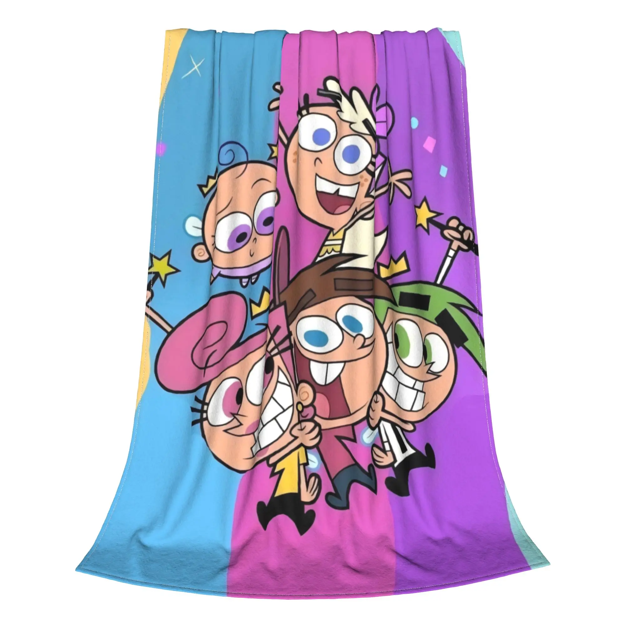 Fairly OddParents Fairly OddParents Blanket Summer Breathable Thin Throw Blankets For Bedding Plush Thin Quilt