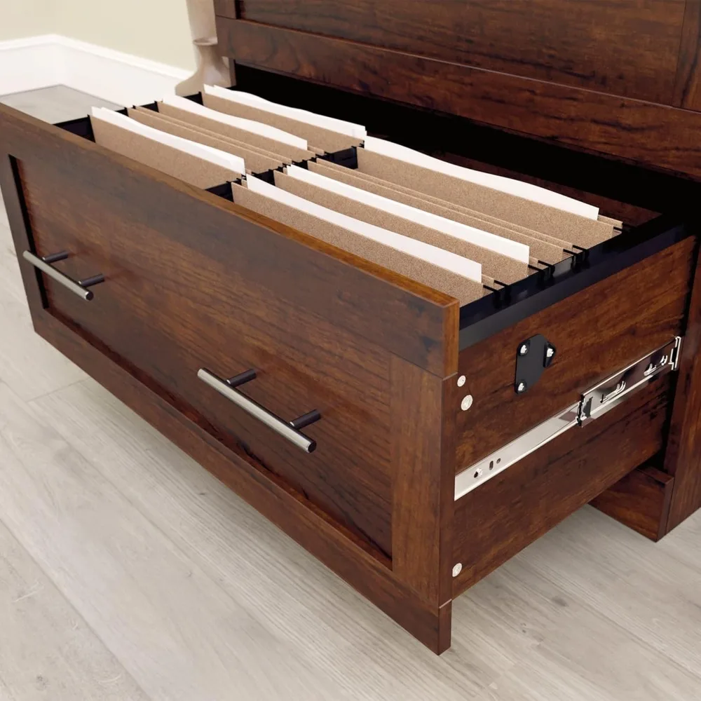 29.5 Wide x 18.5 Deep Cherry Lateral 2-Drawer File Cabinet