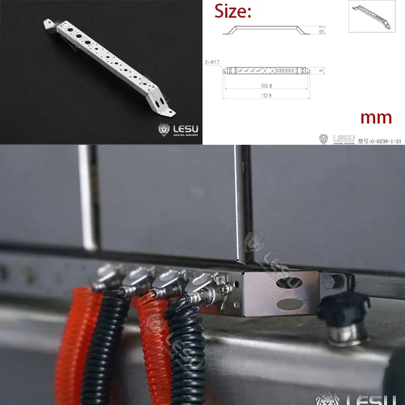 

Metal Cabin Wire Rack Stainless Steel Simulation For 1/14 Tamiya RC Scania 770S For MAN Benz Volvo SCANIA Man Lesu Actros Parts