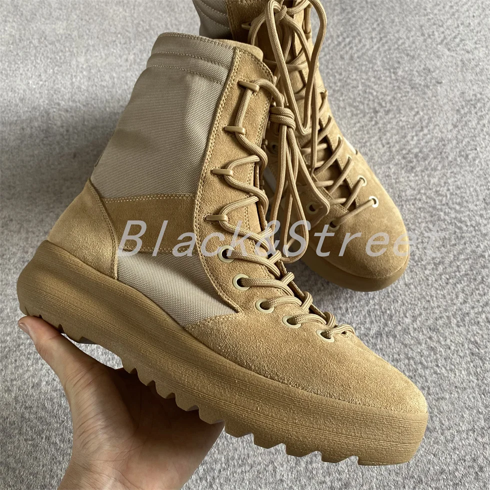 Black Street Handmade Quality Suede Real Leather Comfortable High Street new Season Boots