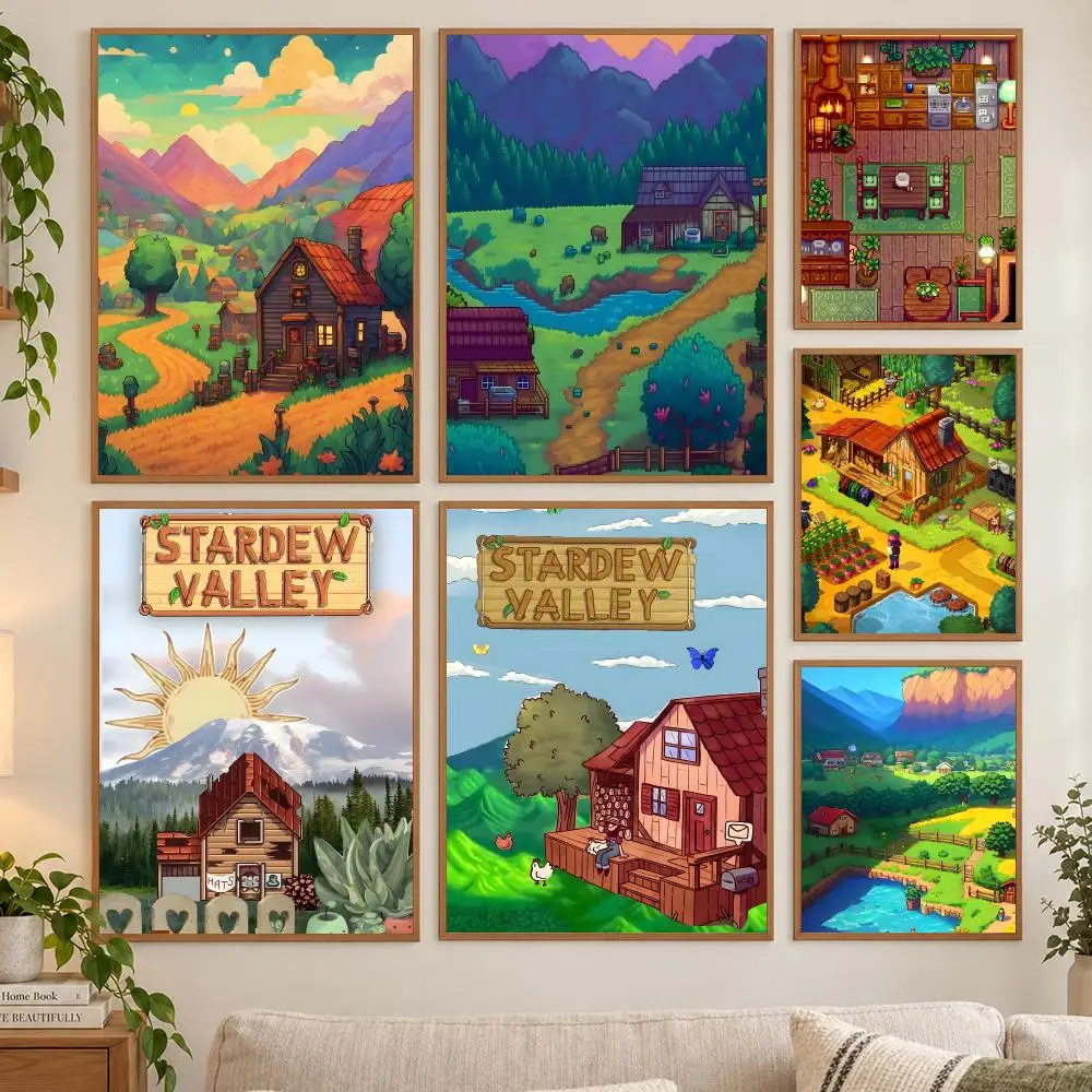 Stardew Valley Decor for Room Decors Poster HD art sticky wall waterproof home living room bedroom bar aesthetic decoration