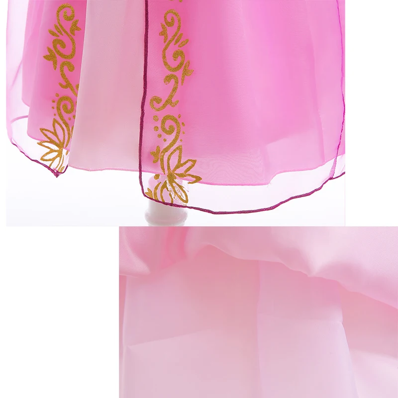 Rapunzel fantasia cosplay para meninas, vestido de princesa para crianças, festa de aniversário roxo e rosa, fantasia infantil, 2024