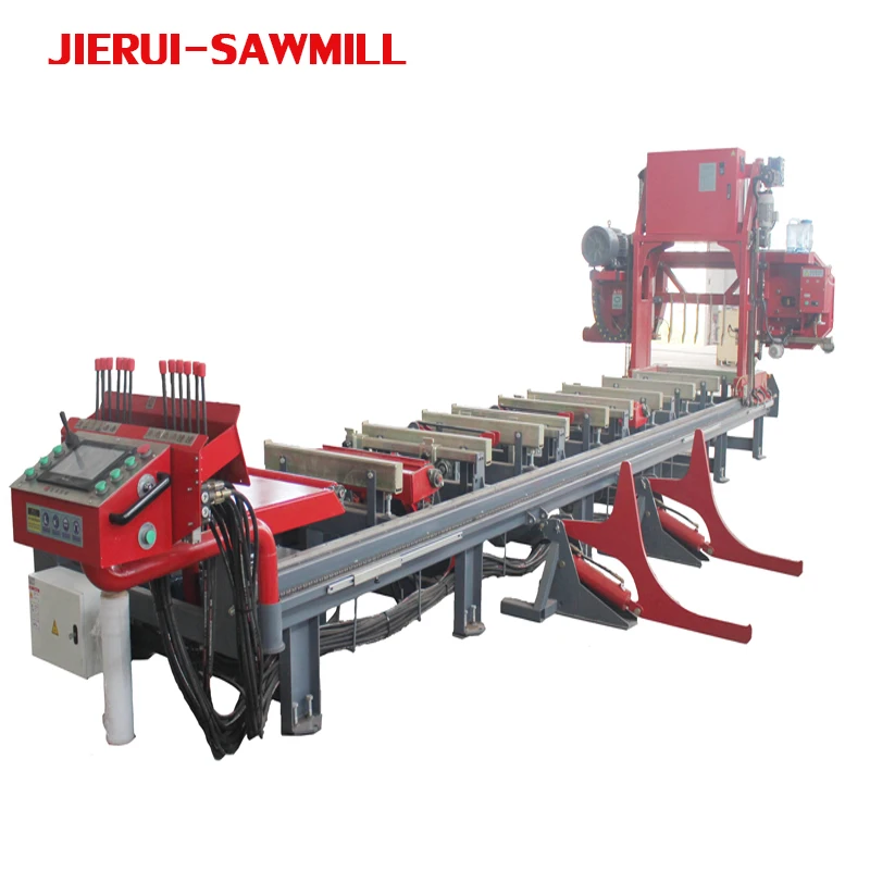 Horizontal Portable Band Sawmill Wood Cutting Saw Hines Hydraulic Horizontal Band Saw Mill For Woodworking