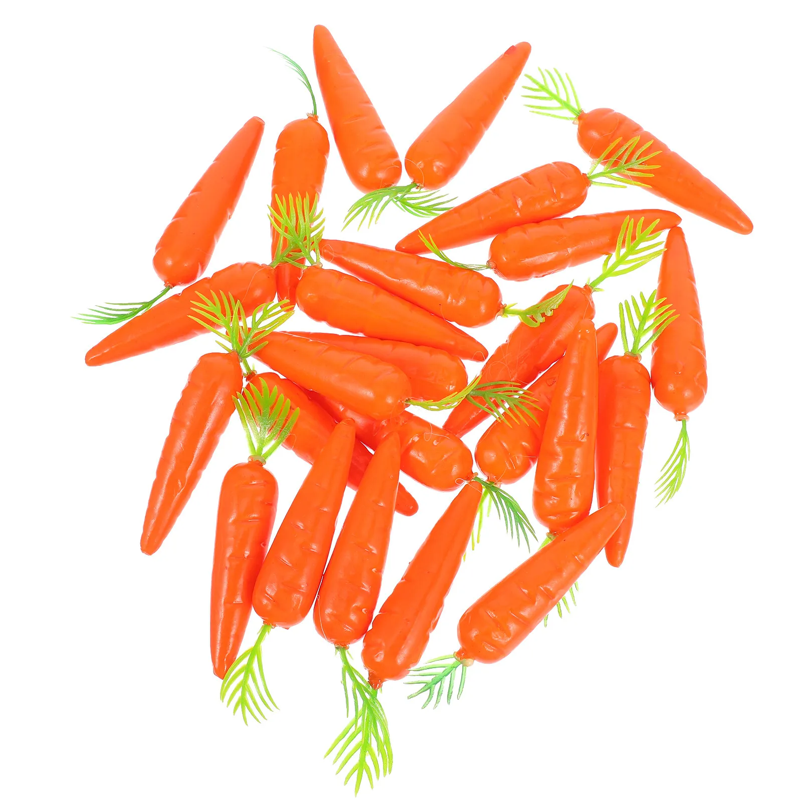 

25Pcs Miniature Fake Carrots Foam Material Realistic Detail Dollhouse Decor Supplies Micro Landscape Kitchen Scene Prop