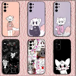 Cute B-Boykisser Phone Case For Samsung S24,S21,S22,S23,S30,Ultra,S20,Plus,Fe,Lite,Note,10,9,5G Black Soft Shell