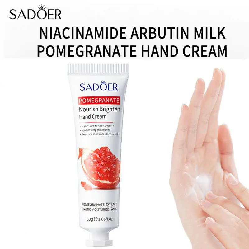 Milk Pomegranate Hand Cream Wrinkle Removal Anti-Crack Anti-drying Whitening Repair Nourishing Moisturizing Hands Skin Care