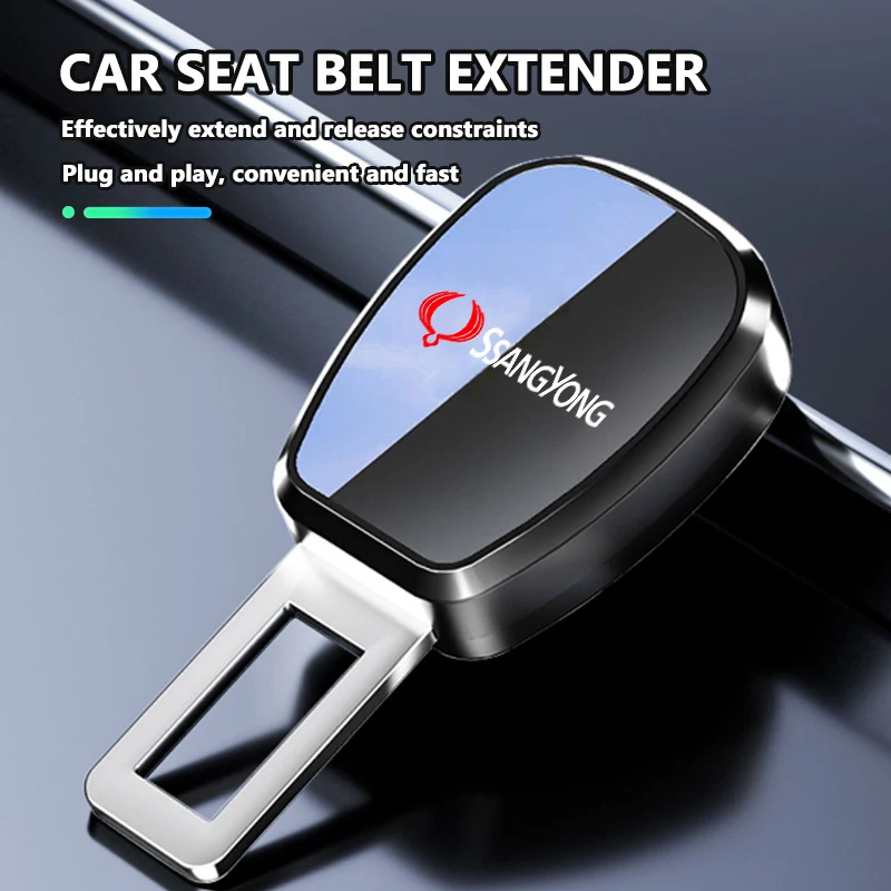 Car Safety Belt Extender Seat Belt Cover Accessories For SsangYong Actyon 1 2 Chairman Istana Korando ck kj Musso Tivoli
