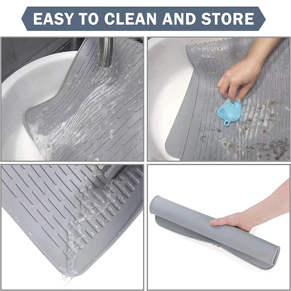 Stove Top Covers for Electric Stove Ceramic Glass Top Cooktop Protector Silicone Stove Top Protector Mat Non-slip Drainage Pad