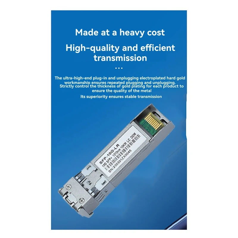 Super Sale 10G SFP+ Fiber Optical Transceiver Module 1310nm 10KM Single-Mode 2 LC Fiber 10 Gigabit SFP DDM for Cisco Switch