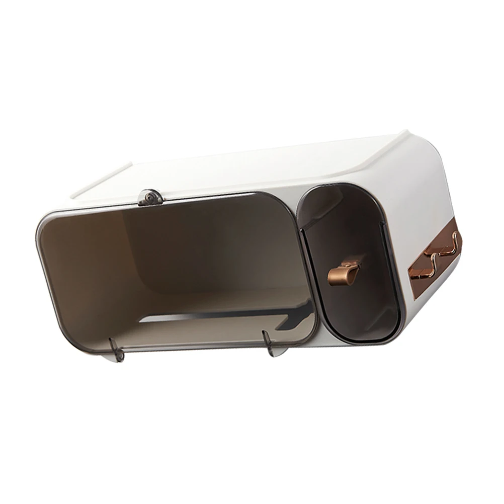 

Wall Mount Tissue Holder ABS Bathroom Accessories Compact Size Easy Use Suitable Bedroom Bathroom Kitchen Storage