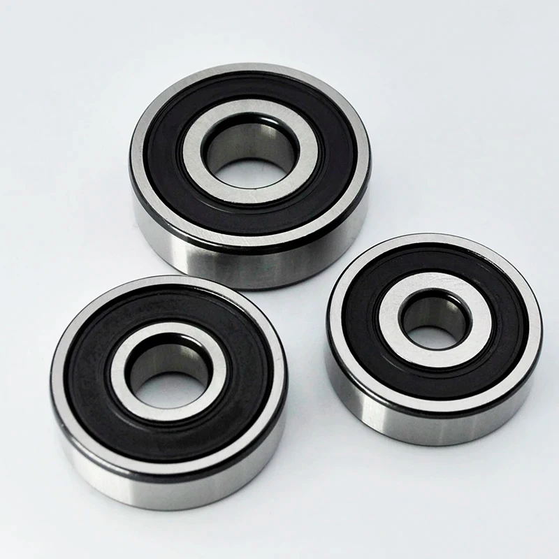 2pcs Premium Bearing 6300 6301 6302 2RS 6300RS 6301RS 6302RS Sealed Chrome Motorcycle Motor Bike Deep Groove Ball Bearings