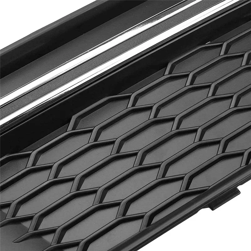 -SPOR 8W0807681K 8W0807682K إطار ضوء الضباب ABS شبكات ضوء الضباب الوفير العسل شبكة سفلية السيارات ل A4 B9 S-Line