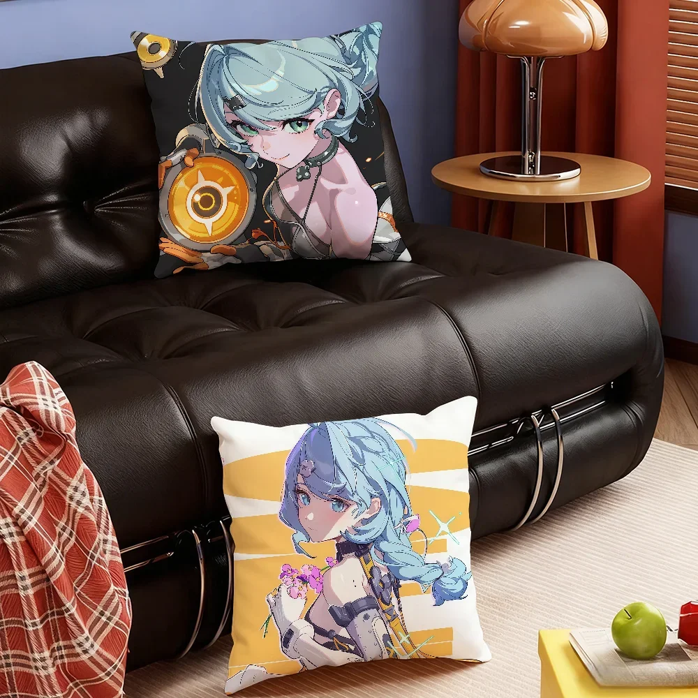 Seed Game Zenless Zone Zero cushion cover Soft Smooth Hidden Zipper Washable Decorative Couch Office Housewarming Gift