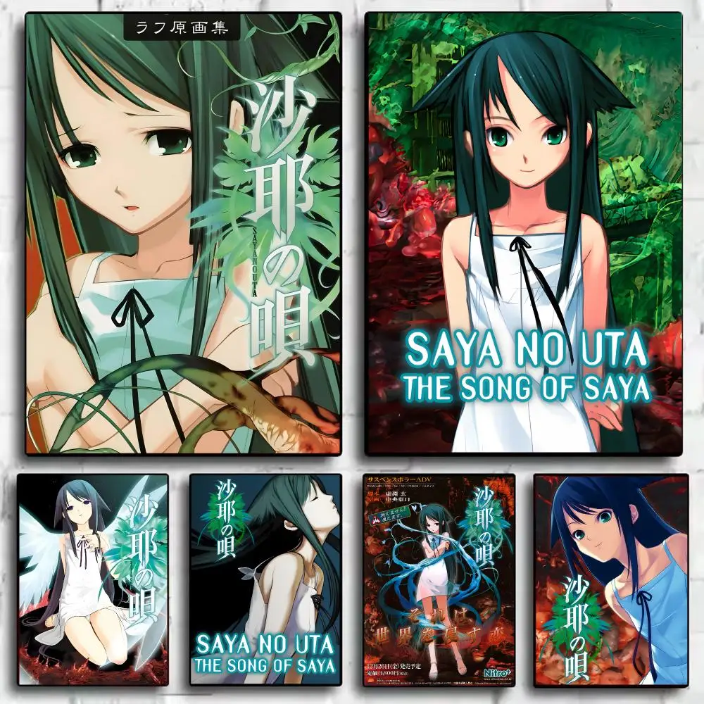 Anime S-Saya No U-Uta Poster Decorative Wall Sticker Mural Photo Print for Bedroom Living Room Hallway Home Decor Gift