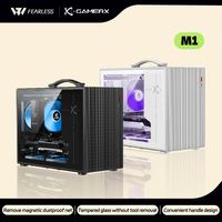 Power train X-Gamerx M1 PC gaming case M-ATX glass side-transparent portable mini computer case ATX SFX Power supply