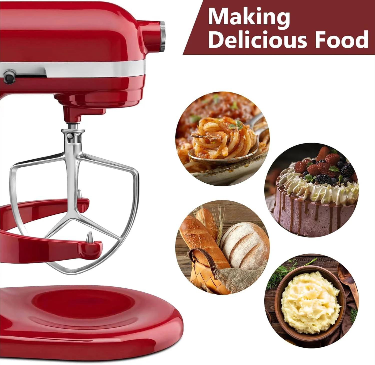 For Kitchenaid 7 quart mixer auxiliary attachment parts accessories stand mixer auxiliary paddle