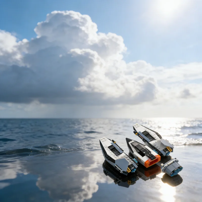 

220 деталей MOC: Конструктор «Космический перехватчик» – креативный подарок для сборки, декор для дома и офиса, премиум-игрушка для взрослых и детей