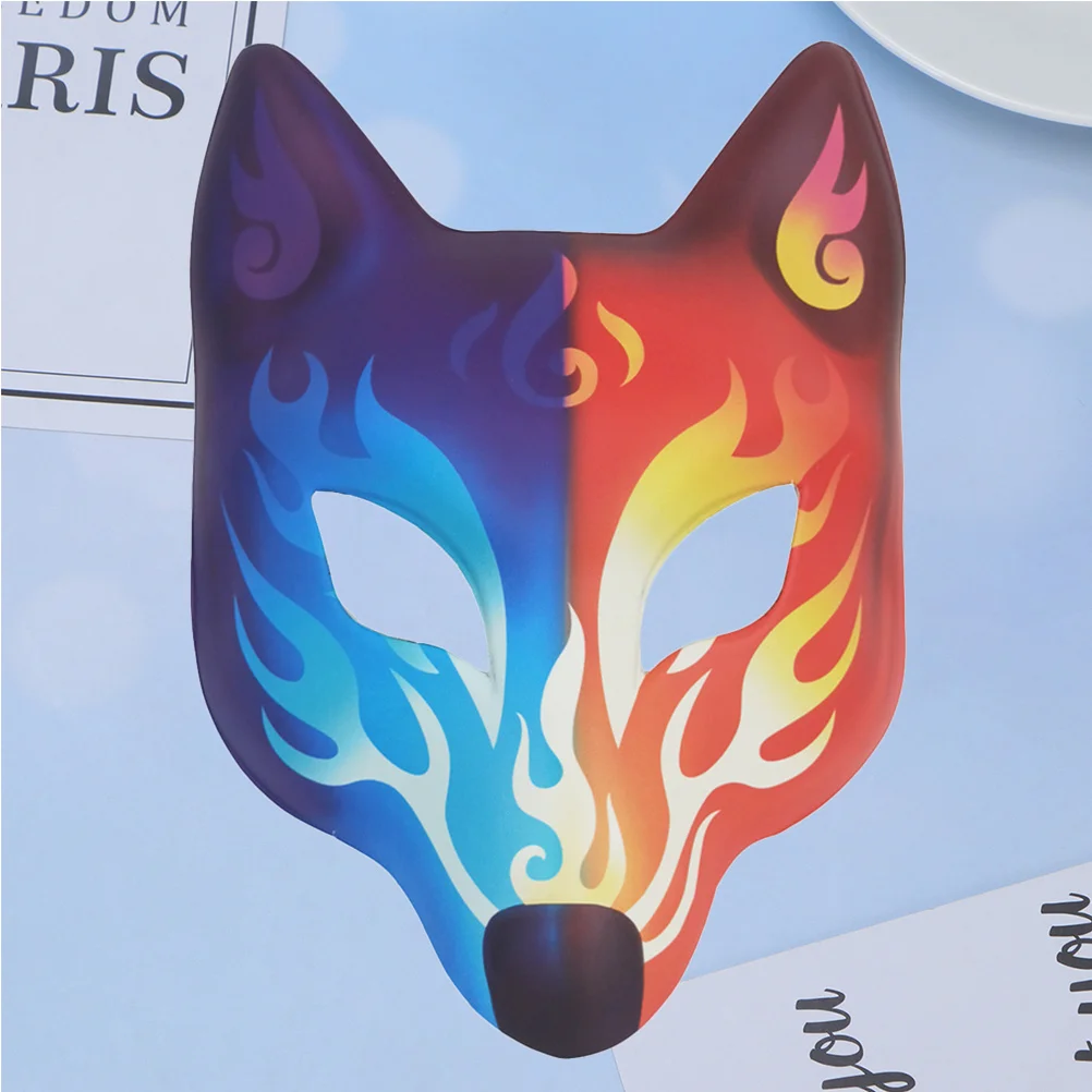 

Fox Mask Halloween Animals Masks Japanese Painted Party Masquerade Elegant for Ball