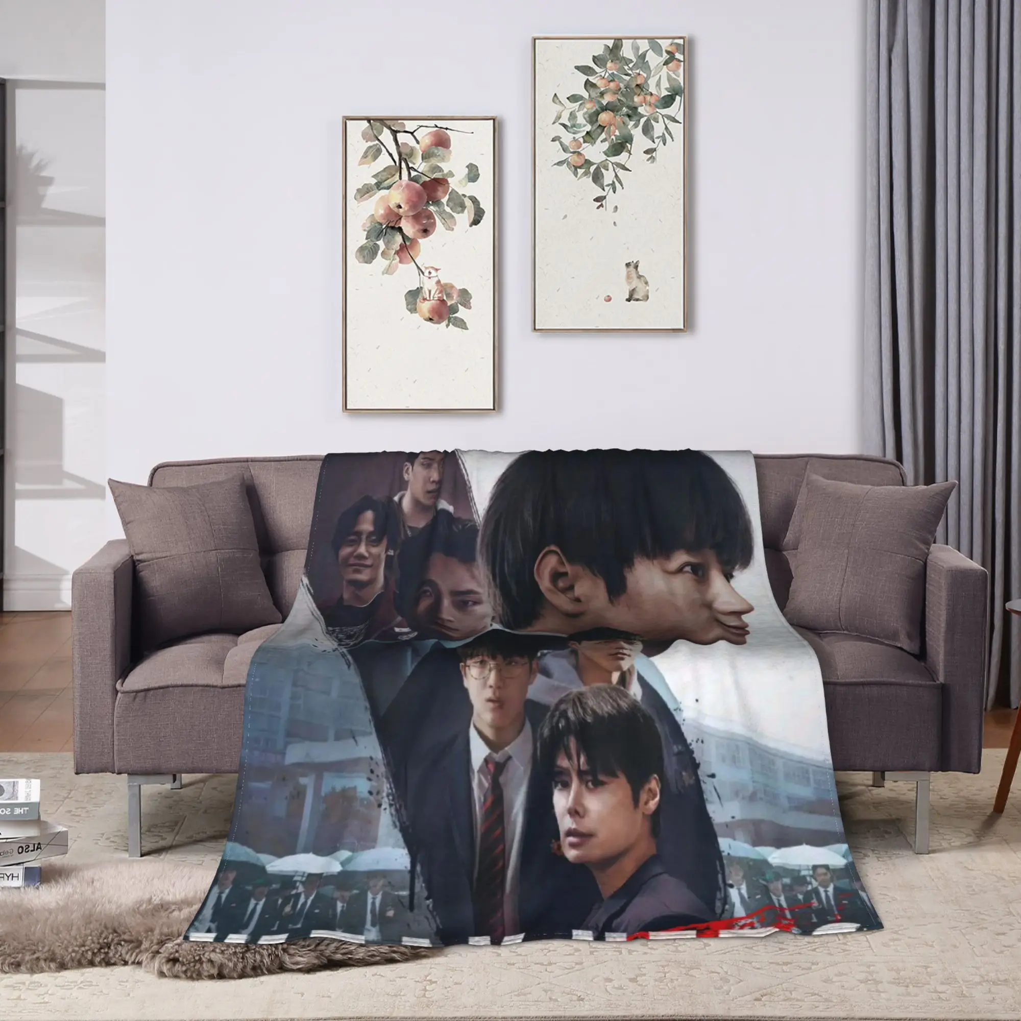 Hot Kdrama Weak Hero Class Blanket  Warm Comfortable Plush Throw Blanket For Kids Adult Home Decor Flannel Bedspread Bed Cover