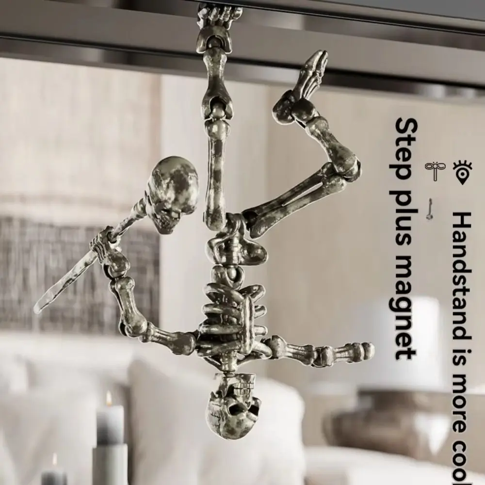 Fully Movable Joints Articulated Skeleton Figurine Eco-Friendly PLA Material Lightweight Sturdy Movable Joint Skeleton