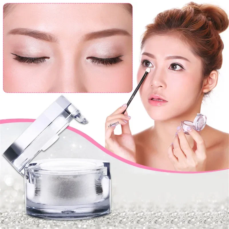 Long Lasting Eye GLitter Powder Face Highlighter Makeup White Brightener Glitter Powder Eye Shadow Base Cosmetic