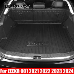 For ZEEKR 001 2021 2022 2023 2024 Accessories Specialized Floor Mats Car trunk Mat Leather Waterproof Foot Mat Full Covers