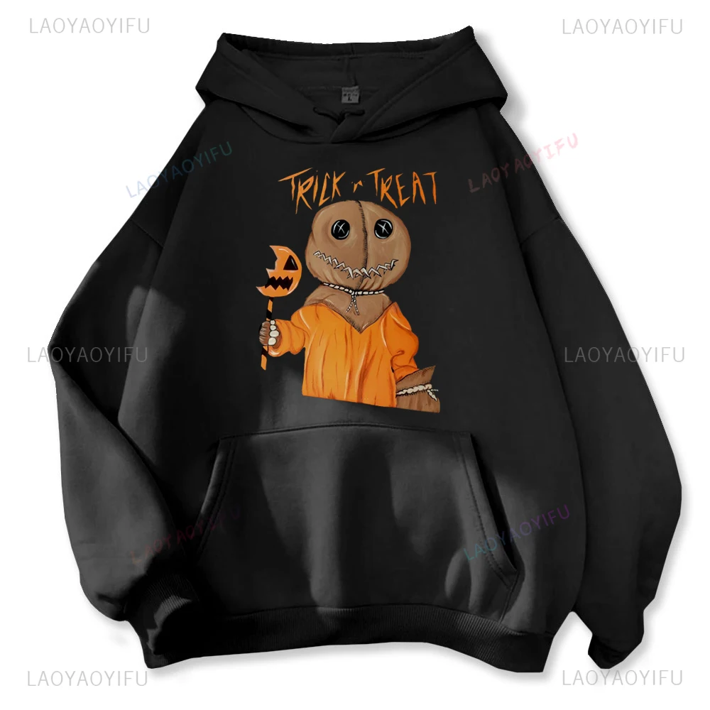 Trick or Treat on Halloween Graphic Novelty Printed Pullovers Fashion Casual Streetwear Hip-hop Hipster Winter Hot Sale Hoodies