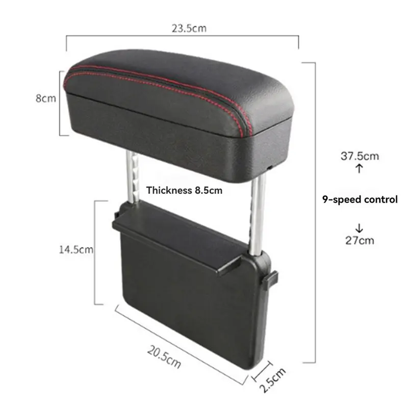 NEW HOT In Stock-Universal Car Armrest Box Elbow Support Adjustable Car Center Console Rest Auto Seat Organizer Rest