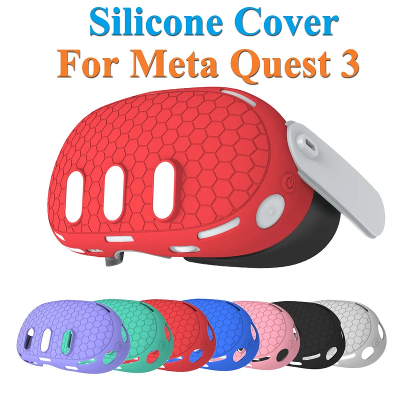 Protective Cover For Meta Quest 3 VR Skin Cover Silicone Case Protective Sleeve Headset Dustproof Face VR Glasses Accessories