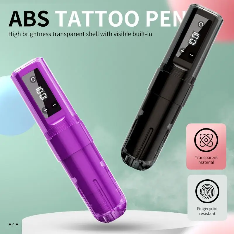 

Wireless Tattoo Pen Rechargeable 3.5mm Stroke Tattoo Machine 1600mah Capacity Battery Permanent Makeup Machines Tattoo Supplies.