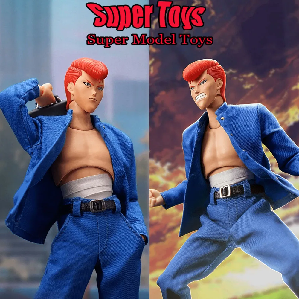 

In Stock 0S-003 1/12 Scale Male Soldier Kuwabara Kazuma YuYu Hakusho Youth Hot Blooded Manga Full Set 6-inch Action Figure Model