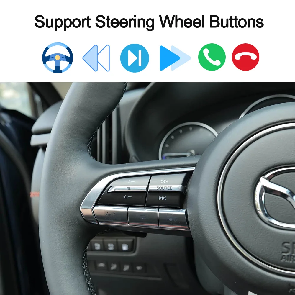 For MAZDA CX50 CX5 CX30 WIZCAR M1 Mini | Wireless Android Auto Google Waze Maps Spotify Music Navigation For Android Phone Use