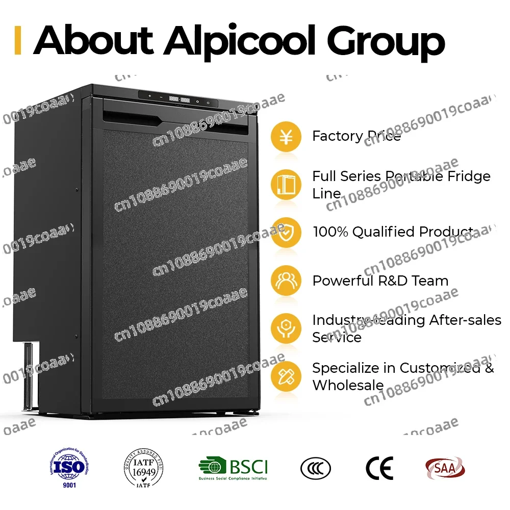 Alpicool CR50X, nuevo diseño, frigoríficos para exteriores, refrigerador de refrigeración rápida para coche, compresor para acampar, congelador de 12V, congelador de coche de doble uso