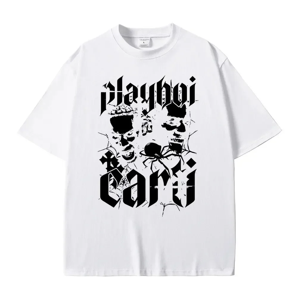 مغني الراب Playboi Carti قميص مطبوع Setwear الذكور الهيب هوب Overs تي شيرت المرأة الجرافيك تي شيرت Harajuku ملابس حريمي #2