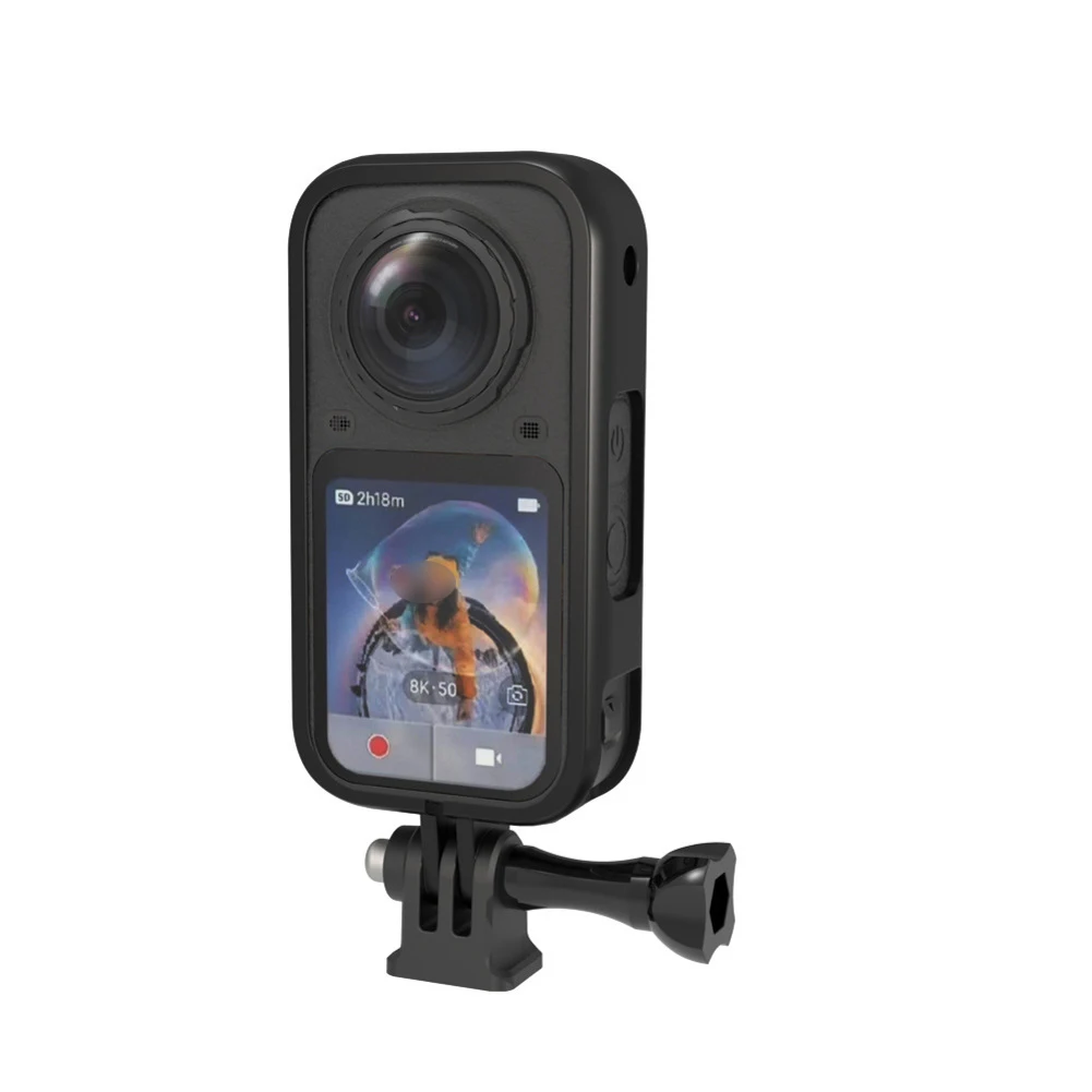 For Insta360 X6 ABS Protective Frame Cage Sports Camera Scratch-resistant Protective Cold Shoe Case Photography Accessories