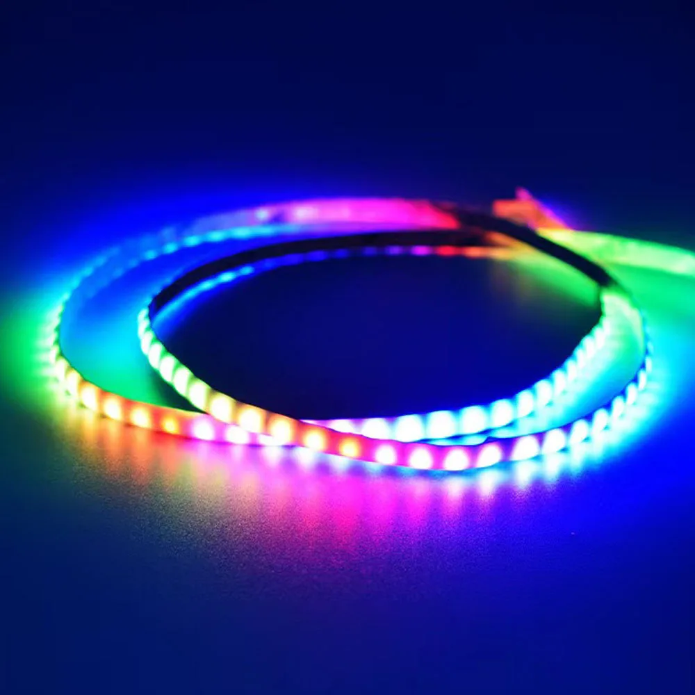 

5V WS2812B 5mm COB Light featuring bright colors 120led Programmable water car atmosphere esports chassis synchronous LED strip