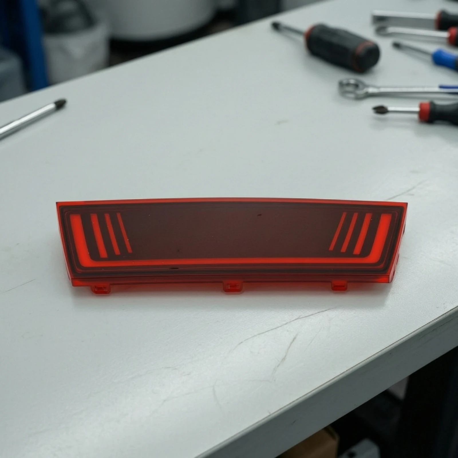 Rear Bumper Light Smoked Rear Bumper Tail Light Lamp Bright Easy Installation for Electric Vehicle Owners