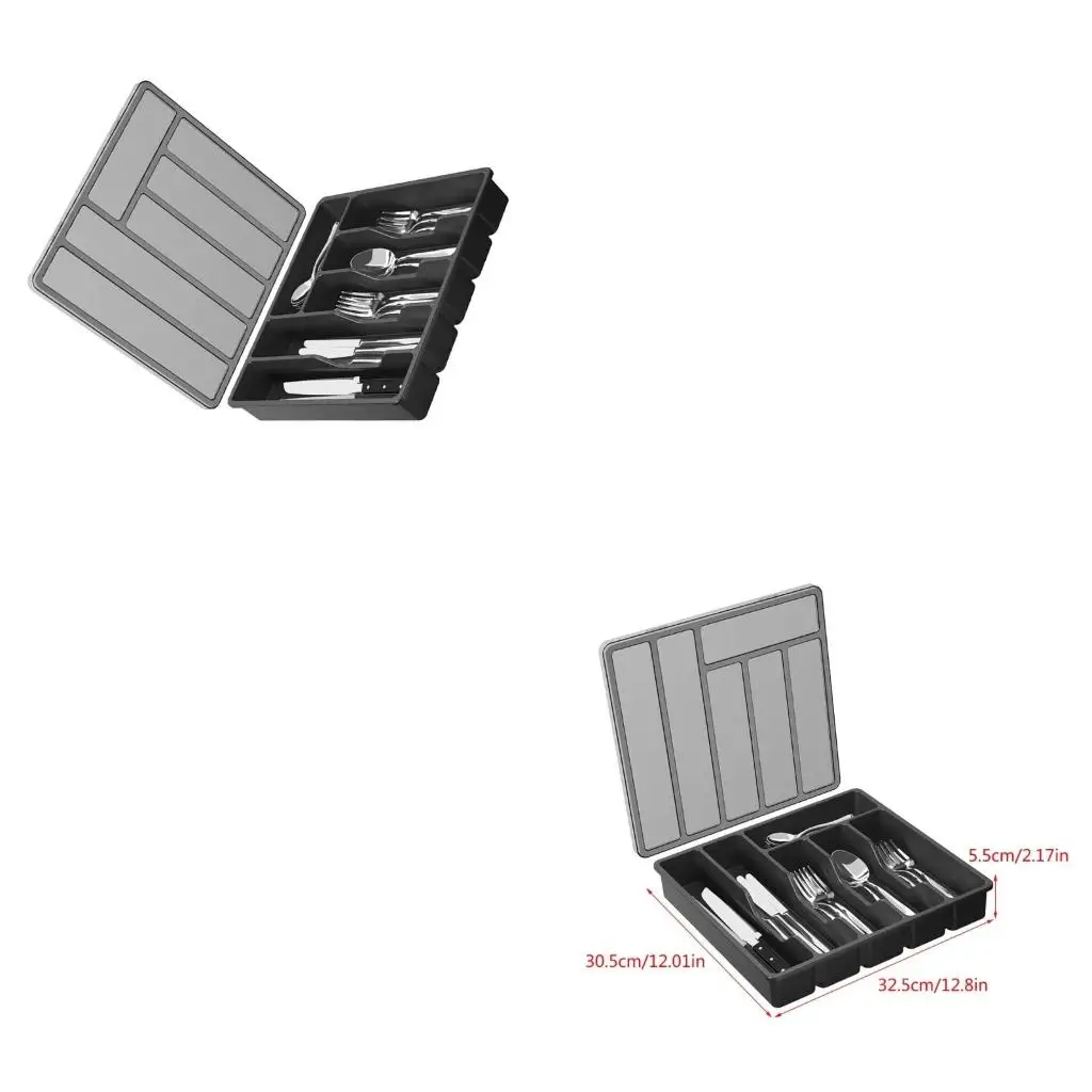 Drawer Separators for Office Desk Stationeries Cutlery Storage Box