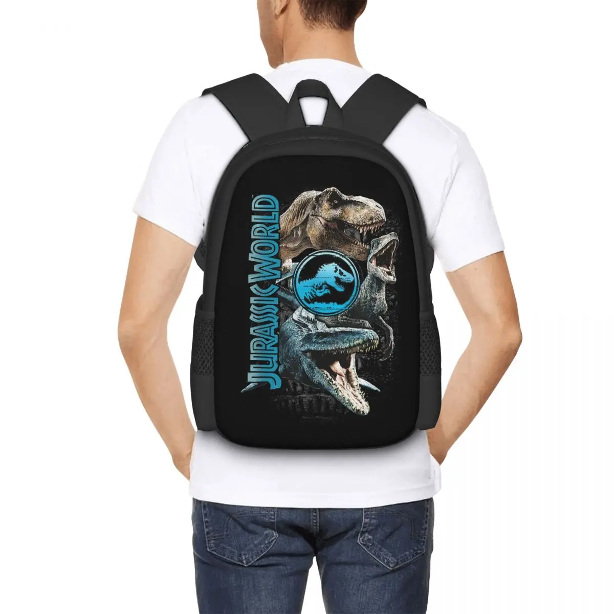 

New Jurassic World Dinosaur Student Backpack School Bag Hiking Travel Daypack for Boys Girls Fashion Bookbag Shoulder Bags