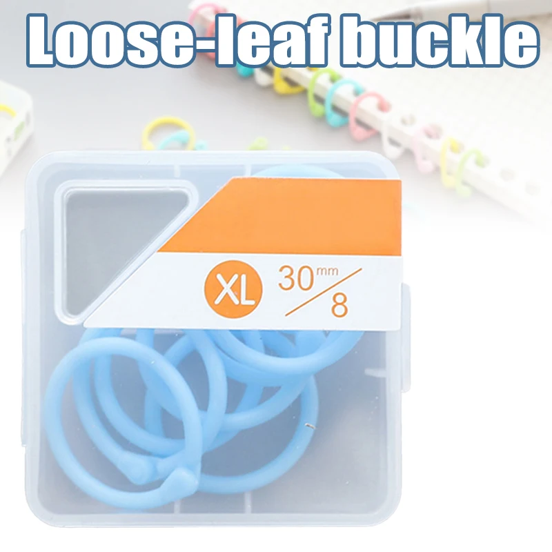 Loose Leaf Binder Rings Colorful Paper Notebook Rings Keychain Ring For Cards Paper Notebook
