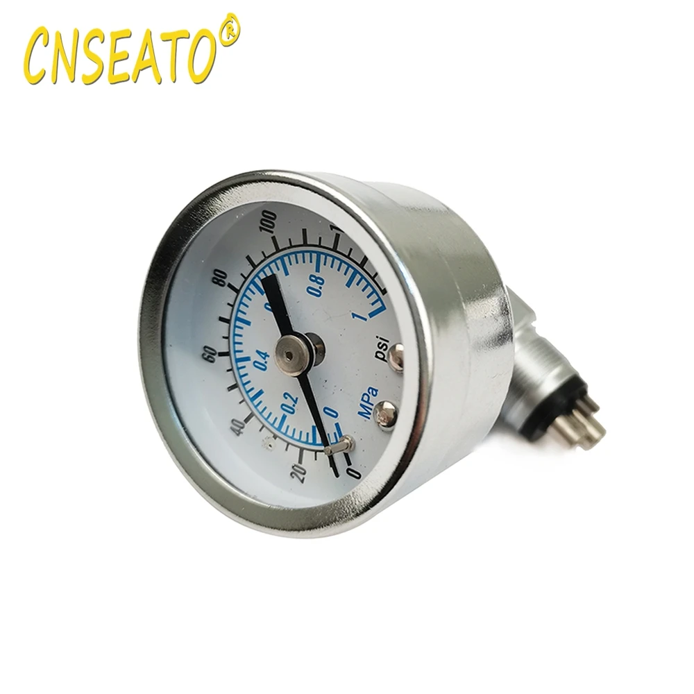 Dental Turbine Pressure Gauge Test High Low Speed Handpiece Air Dentistry Manometer Meter 2 4 Hole Lab Chair Unit Measuring Tool