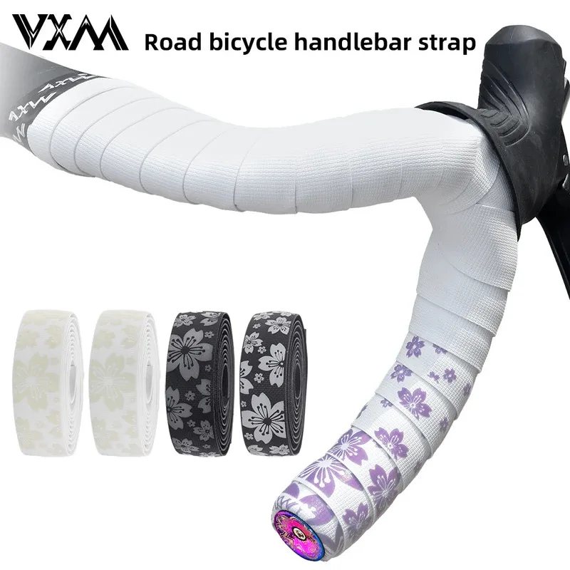 

Ленты для руля велосипеда VXM, цветы-бабочки, изменение цвета, когда обнажен к легким, ремни для руля шоссейного велосипеда, аксессуары