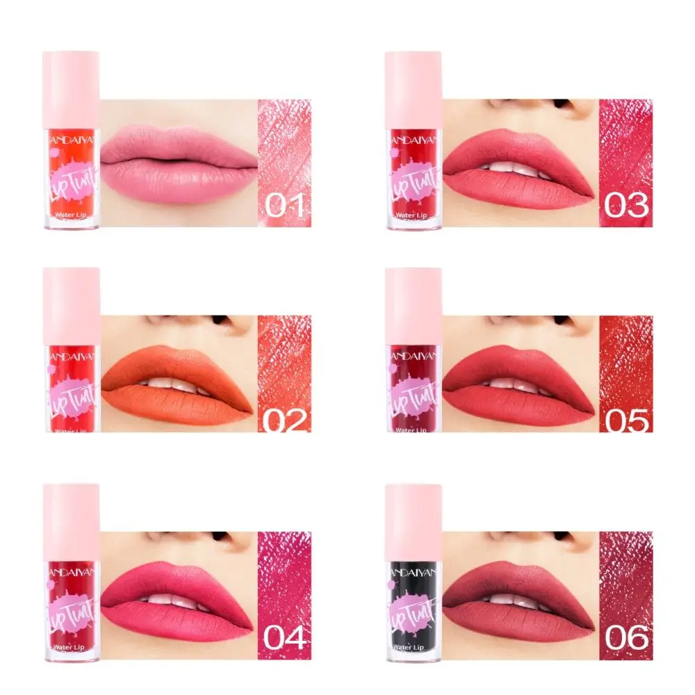 Portable Long-Lasting Lip Glaze Matte Smooth Lip Gloss Natural Waterproof Lip Mud Women