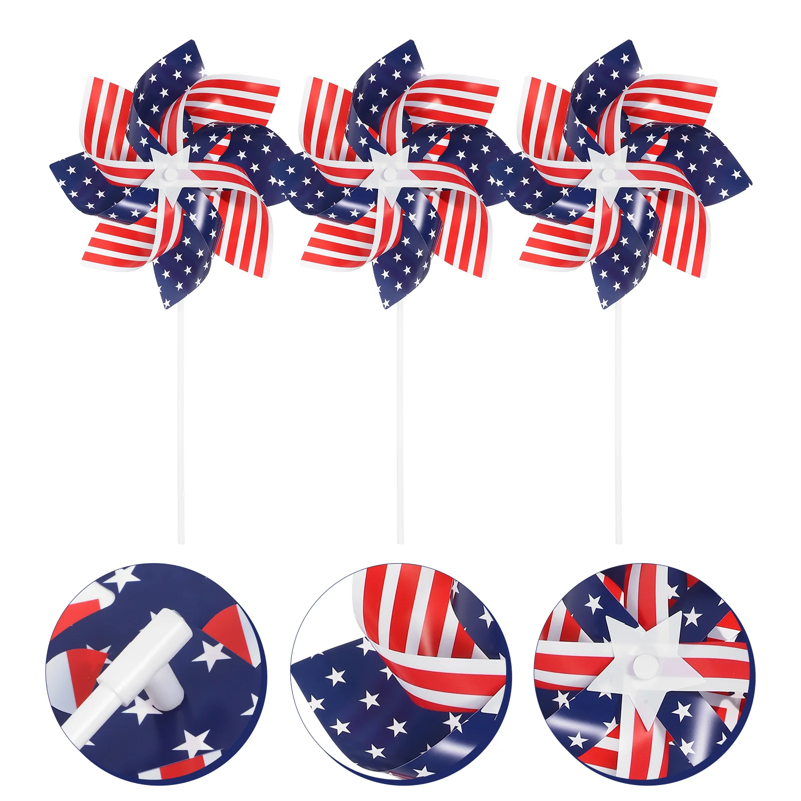 

6 шт. патриотическая вертушка для украшения сада 4 июля, дворовые вертушки, уличный газон, декор ветряной мельницы, вертушки 4 июля