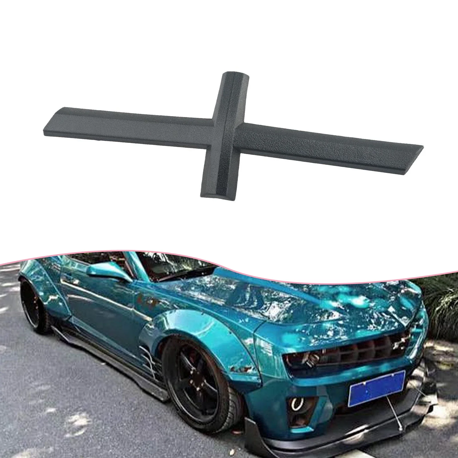 Emblem Bowtie Bow Front Grill Emblem ABS Accessory 1pc Bowtie Bow Delete Removes Tie Replace Replacement 1 Piece