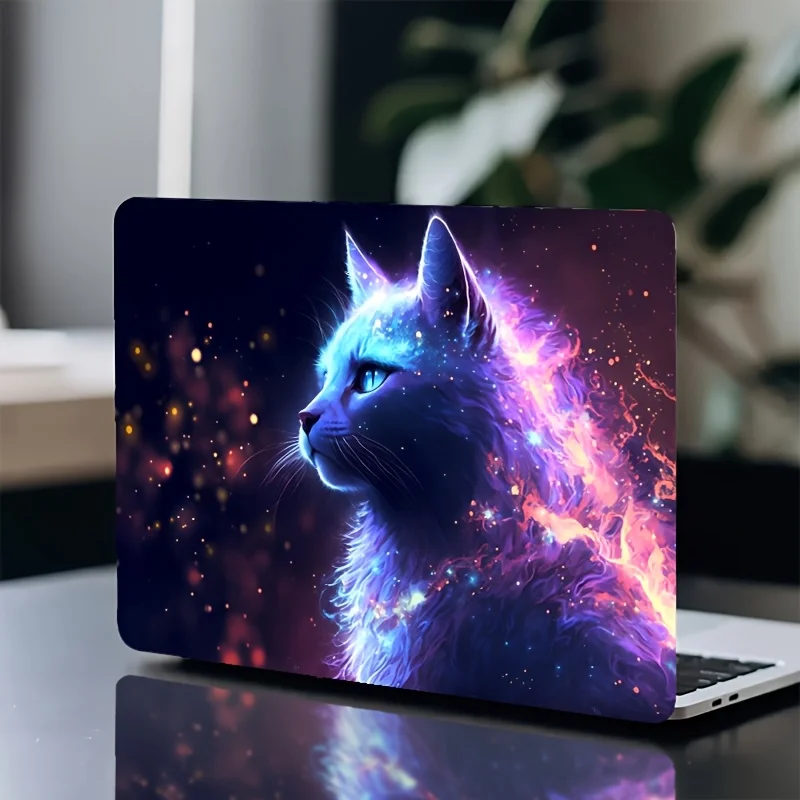 2 Star Cat Notebook Stickers, Vinyl, for HP, Dell, Lenovo, Apple, Asus Notebooks, Perfect Digital GIFs