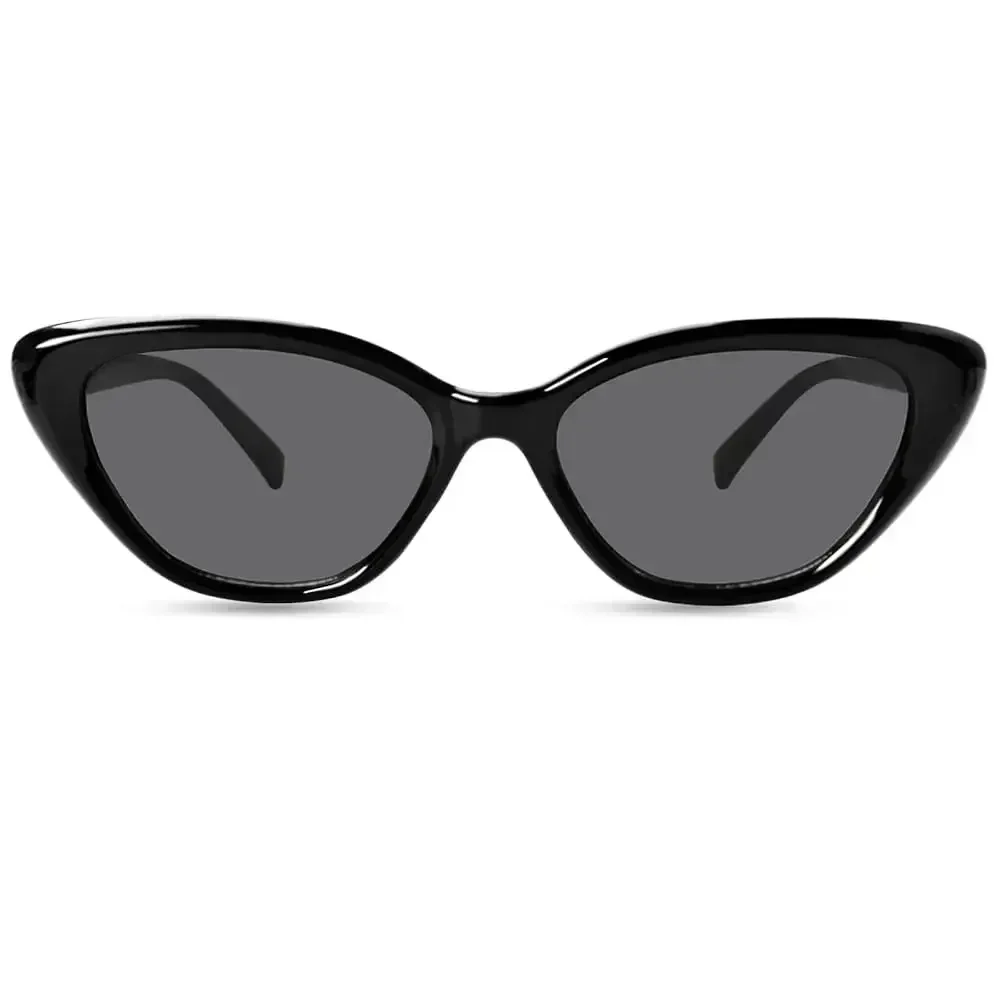 

Солнцезащитные очки Cat Eye для женщин, винтажные ретро-очки с узкой оправой Cateye, модные солнцезащитные очки, OP6913