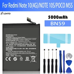 New 100% original BN59 Battery For Xiaomi Redmi Note 10 4G / NOTE 10S / POCO M5S phone Batteries Bateria +Tools